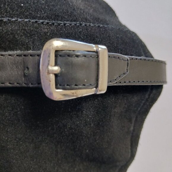 Matisse Lola Black Suede Leather Over The Knee Boots Size 9 - Picture 11 of 13